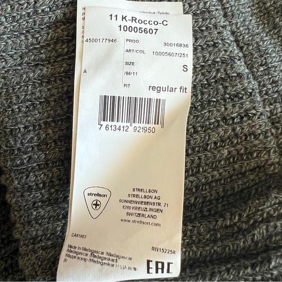 Strellson Men’s Knit Sweater Cardigan Button Closure Size S - Picture 13 of 14